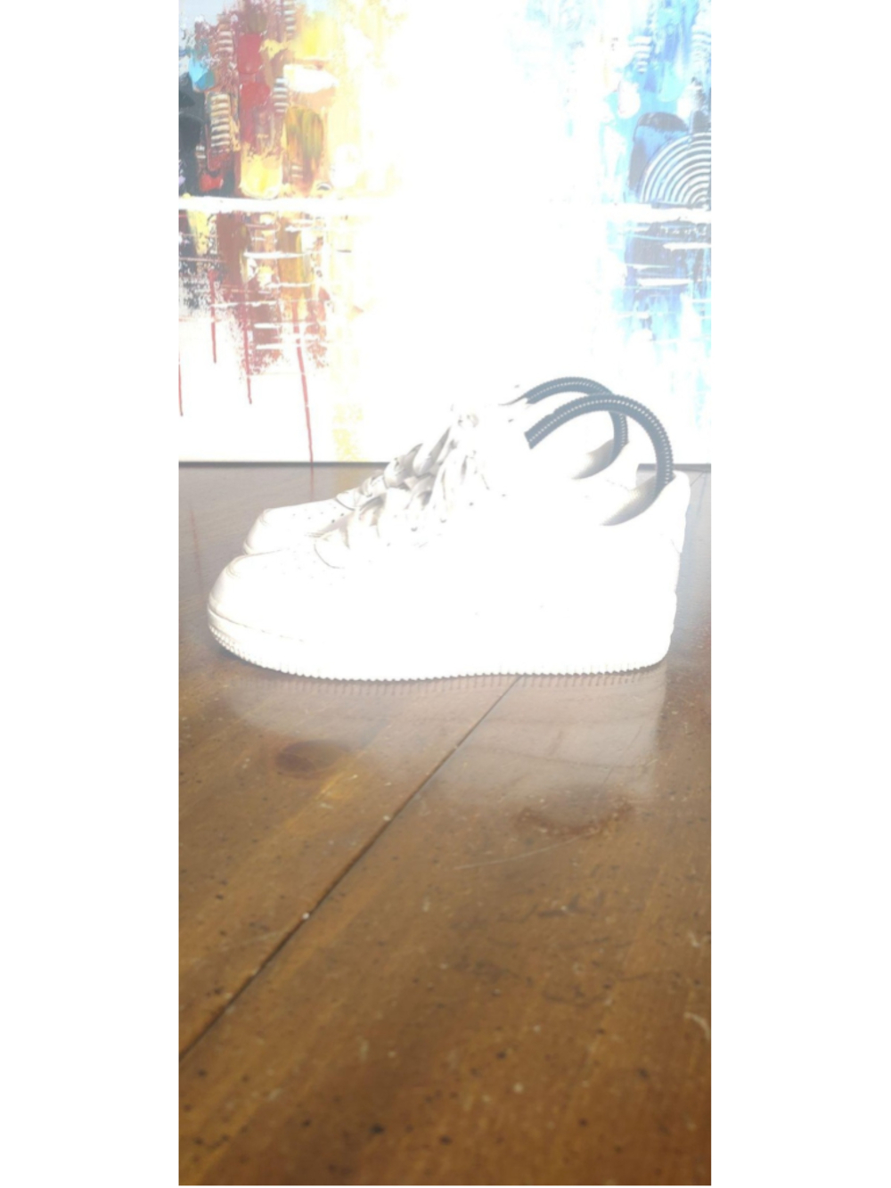 Nike Air Force 1 LE Shoes Youth Size 3Y White Leather Sneakers DH2925-111